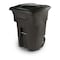 Toter Toter 96 Gal. Trash Can Brownstone with Quiet Wheels and Lid ANA96 - alternate 1